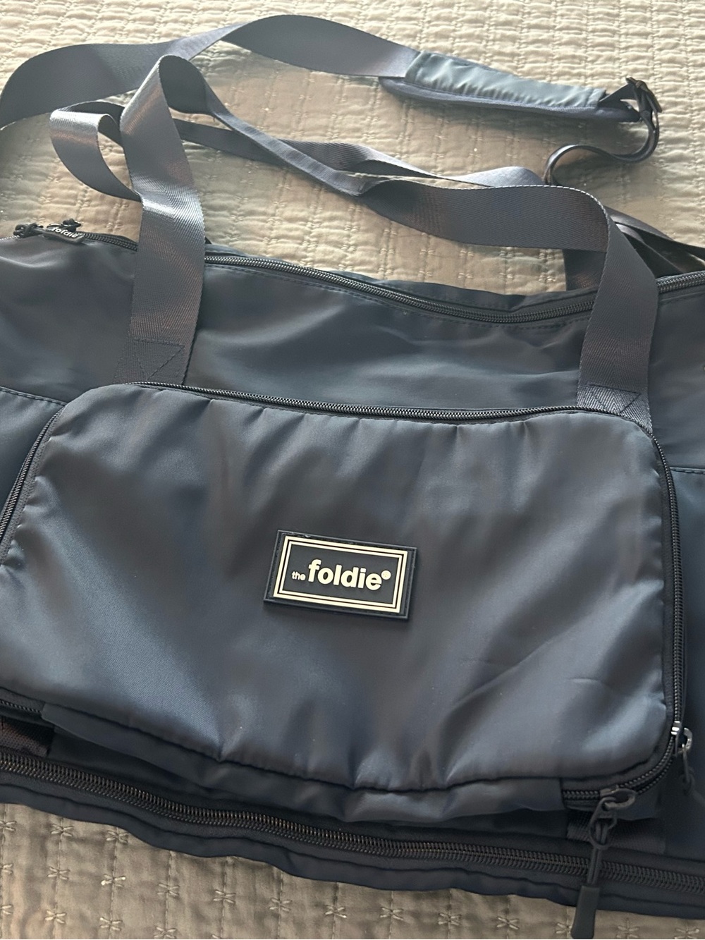 Foldie Navy Blue  Travel Tote Bag NWT